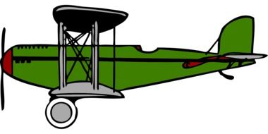 green plane as a graphic image