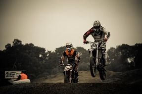 dirty exhausted motorcycle