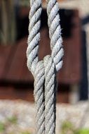 the attachment point of the rope