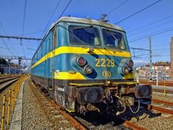 train on a railway in Belgium