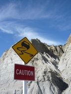 sign road caution