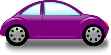 illustration of the purple car