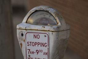 old parking meter place