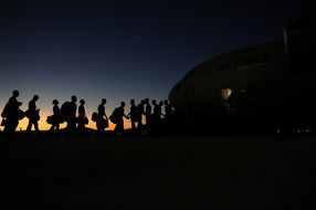 the pilots sit in the aircraft of the air force