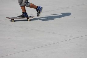 skateboarding on a sunny day