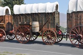 rusty transportation wagon wheel