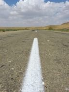 straight road in desert