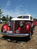 Retro route 66 car