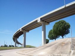 empty freeway on a clear summer day