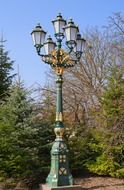 lanterns in a sunny park