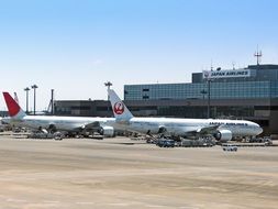 airplanes at the airport