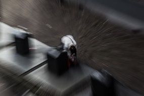 blurred photo of the threat on the street
