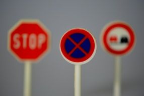 traffic signs blurred