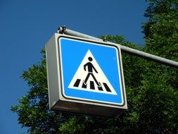 traffic sign pedestrian crossing