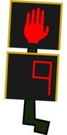 Crossing sign clipart