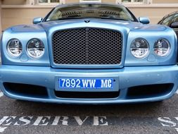 blue bentley front