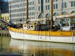 old ship in the harbor of helsinki