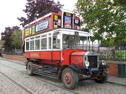 retro bus for tourists
