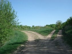 roads split fork
