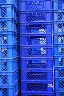 folded blue boxes