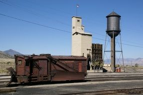 train at station in nevada