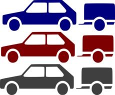 painted three colorful cars