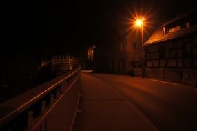 dark night road