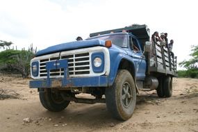 Bottom view of a truck