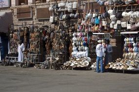 goods on the street market