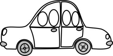 car as a vector drawing