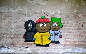 bright cartoon graffiti