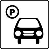 clipart of parking sign