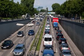 traffic jam stop and go rush hour