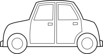 old retro car as an illustration