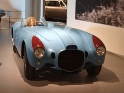 Lancia Spyder Blue in the cabin