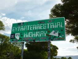 sign on an extraterrestrial highway