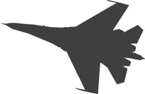 plane military jet drawing