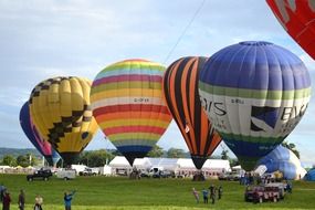 Colorful balloons in Bristol, United Kingdom