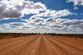 dirt road in central australia