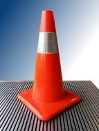 orange road cone