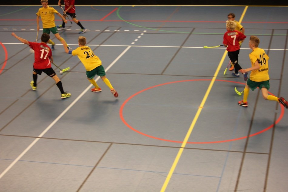 football match on the field