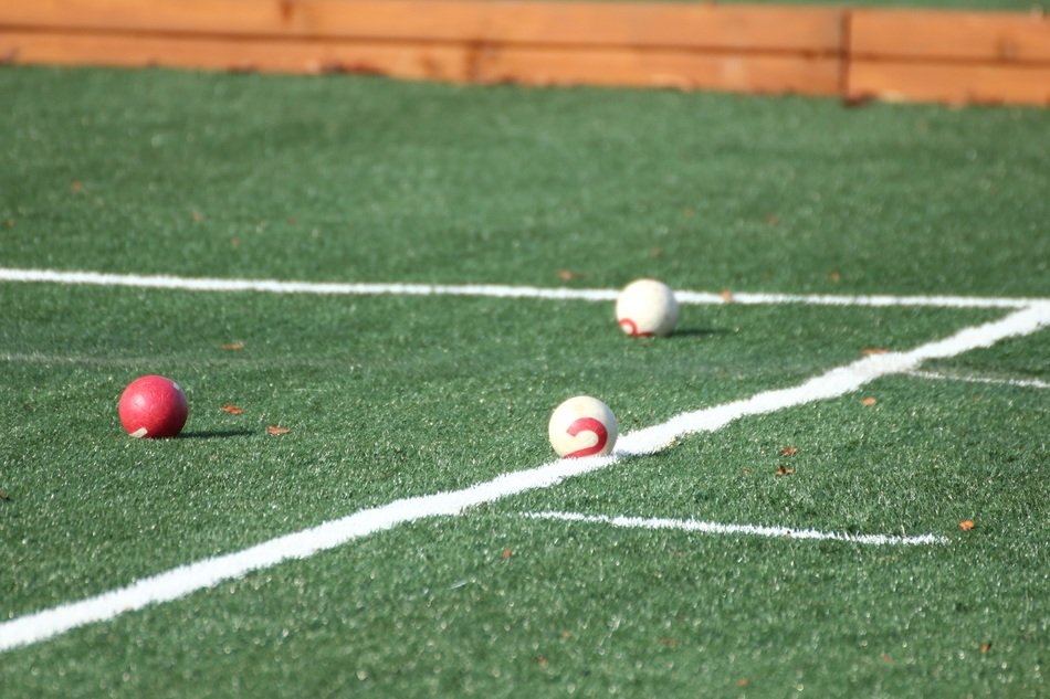 gateballs on the field