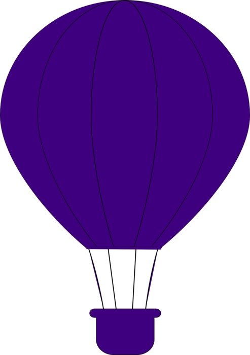 colorful hot air balloon as a graphic image