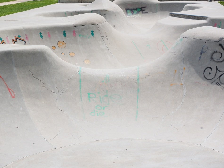 concrete hills for cycling