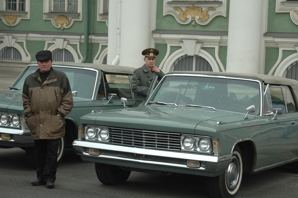retro cars in st. petersburg
