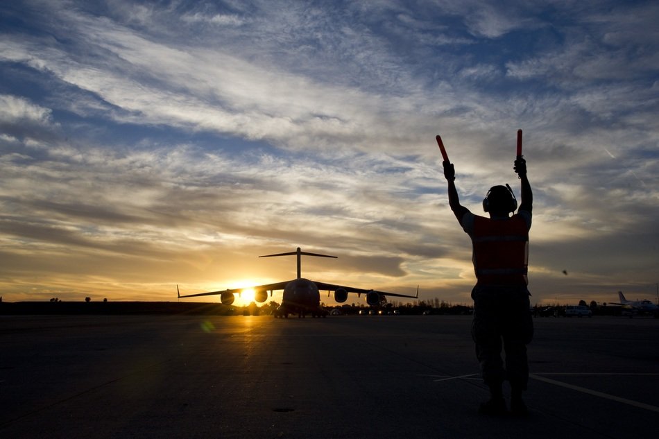 traffic controller at the airport
