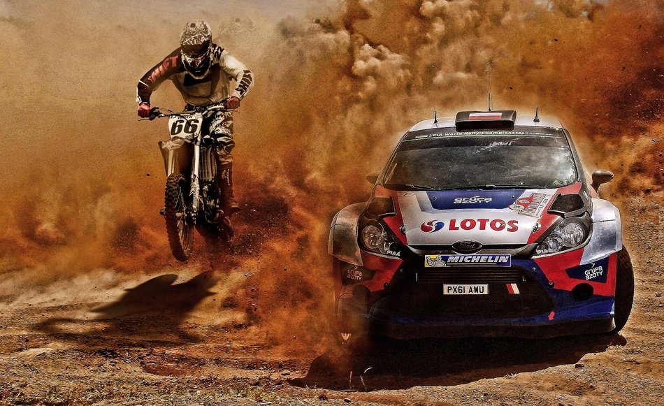 Photo of single seater and rally