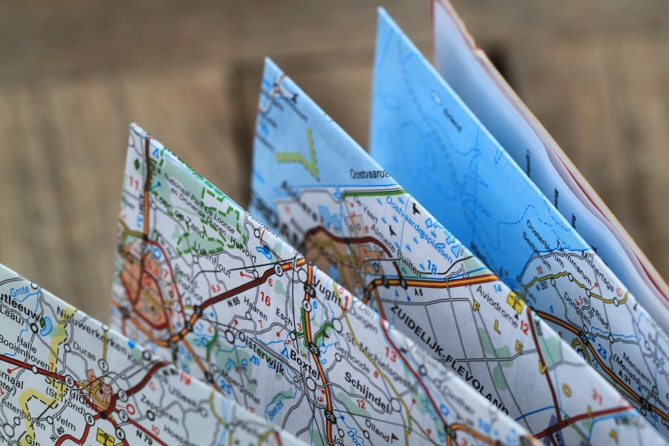 handsome folding map