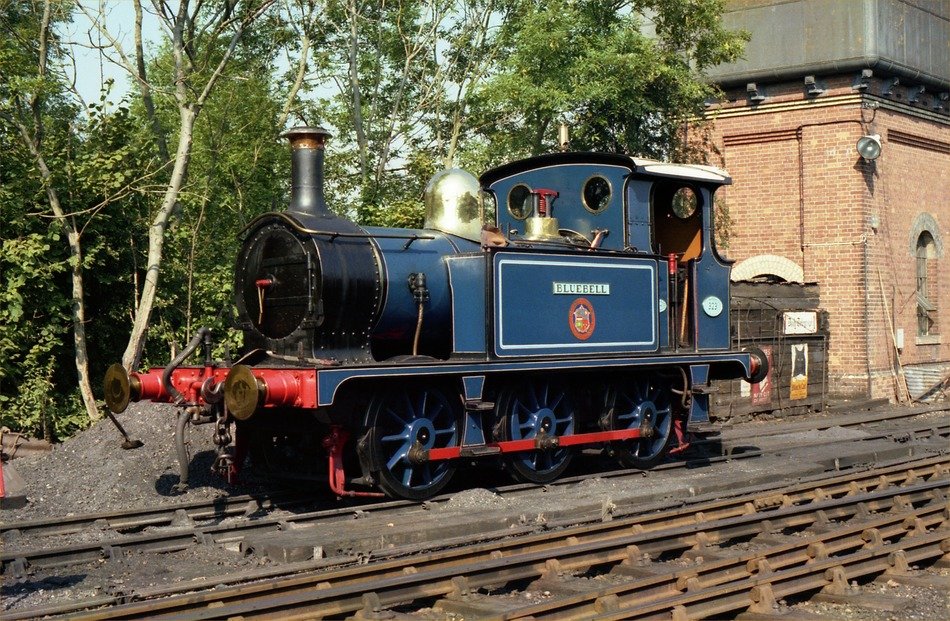 'Bluebell' locomotive on the railroad