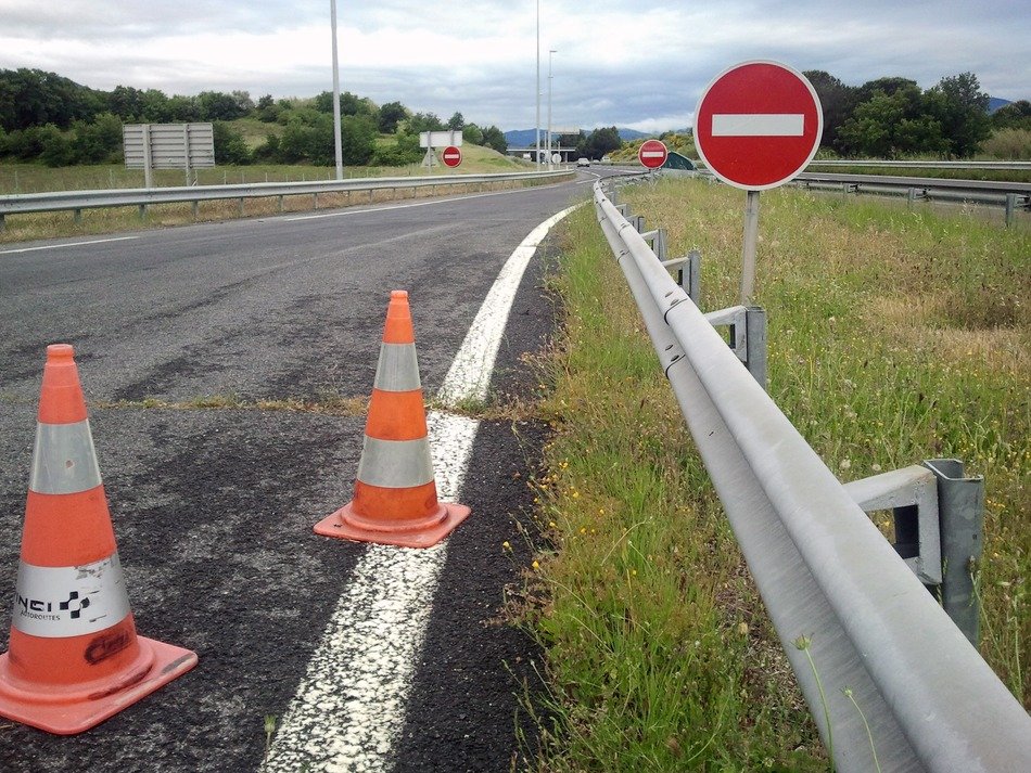 traffic sign on the road